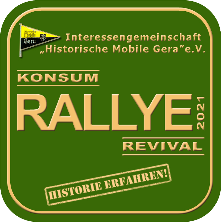 Plakette KONSUM-Rallye Revival 2021