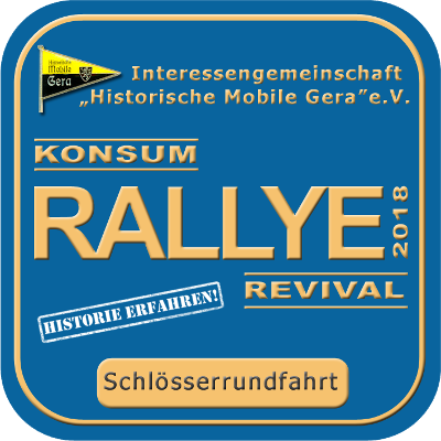 Plakette KONSUM-Rallye Revival 2018